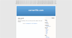 Desktop Screenshot of cornerlife.com