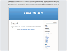 Tablet Screenshot of cornerlife.com